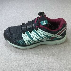 Salomon X-Mission 2 Women's‎ Trail Running Shoes Black Mint Burgundy US 7.5